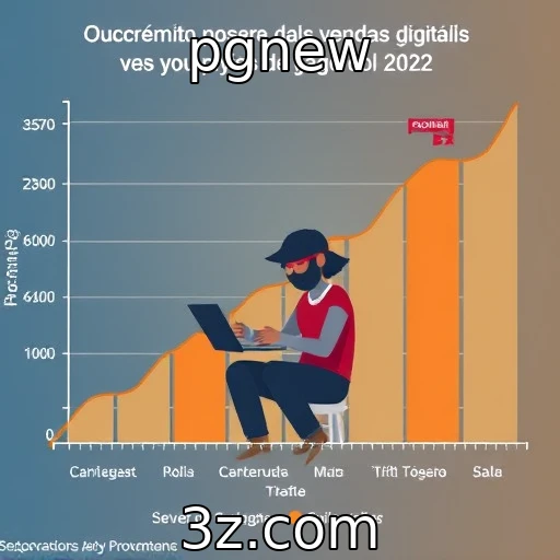 Crescimento das vendas digitais na indústria de jogos